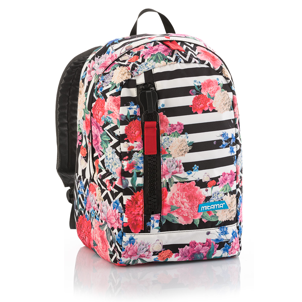 Zaino Tag Righe Fiori [Cod. 61112] | Mitama Zaini