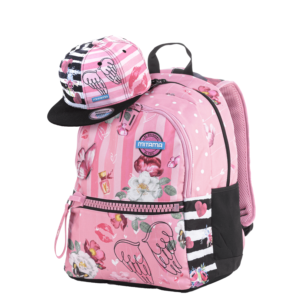 Zaino Plus Pink Flowers [Cod. 63409] | Mitama Zaini Elementari