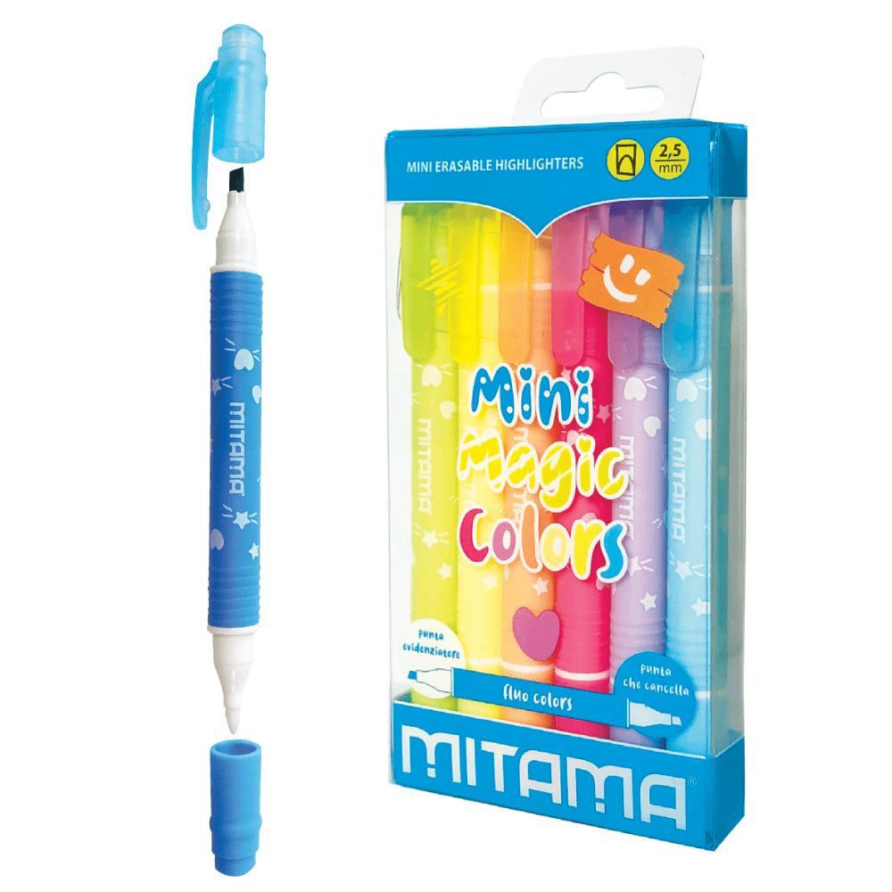 Mini Magic Colors Mitama - Evidenziatori Cancellabili Pastel e Fluo