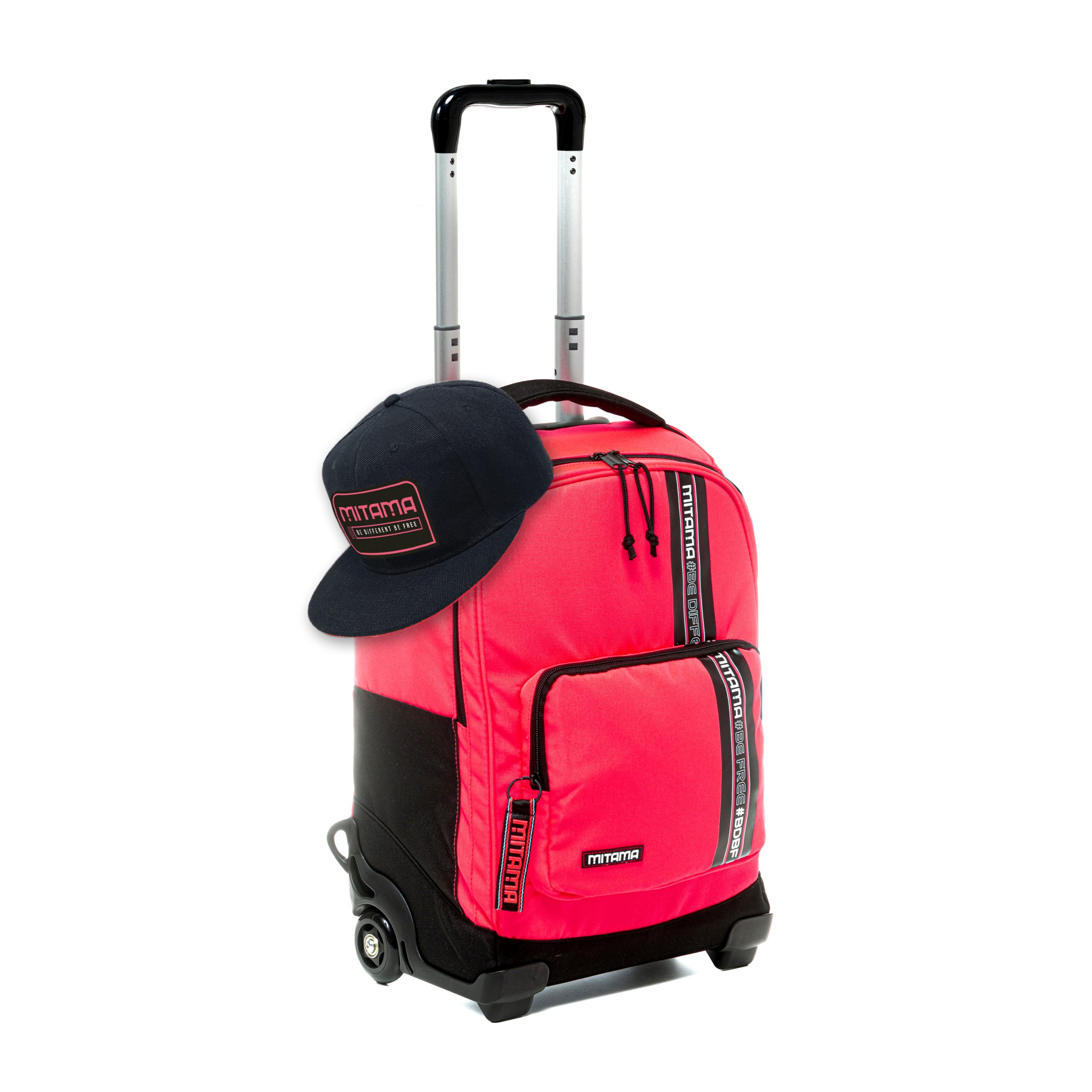 Zaino Trolley Mitama Rosso Corallo Fluo [Cod.63606] Mitama Zaini