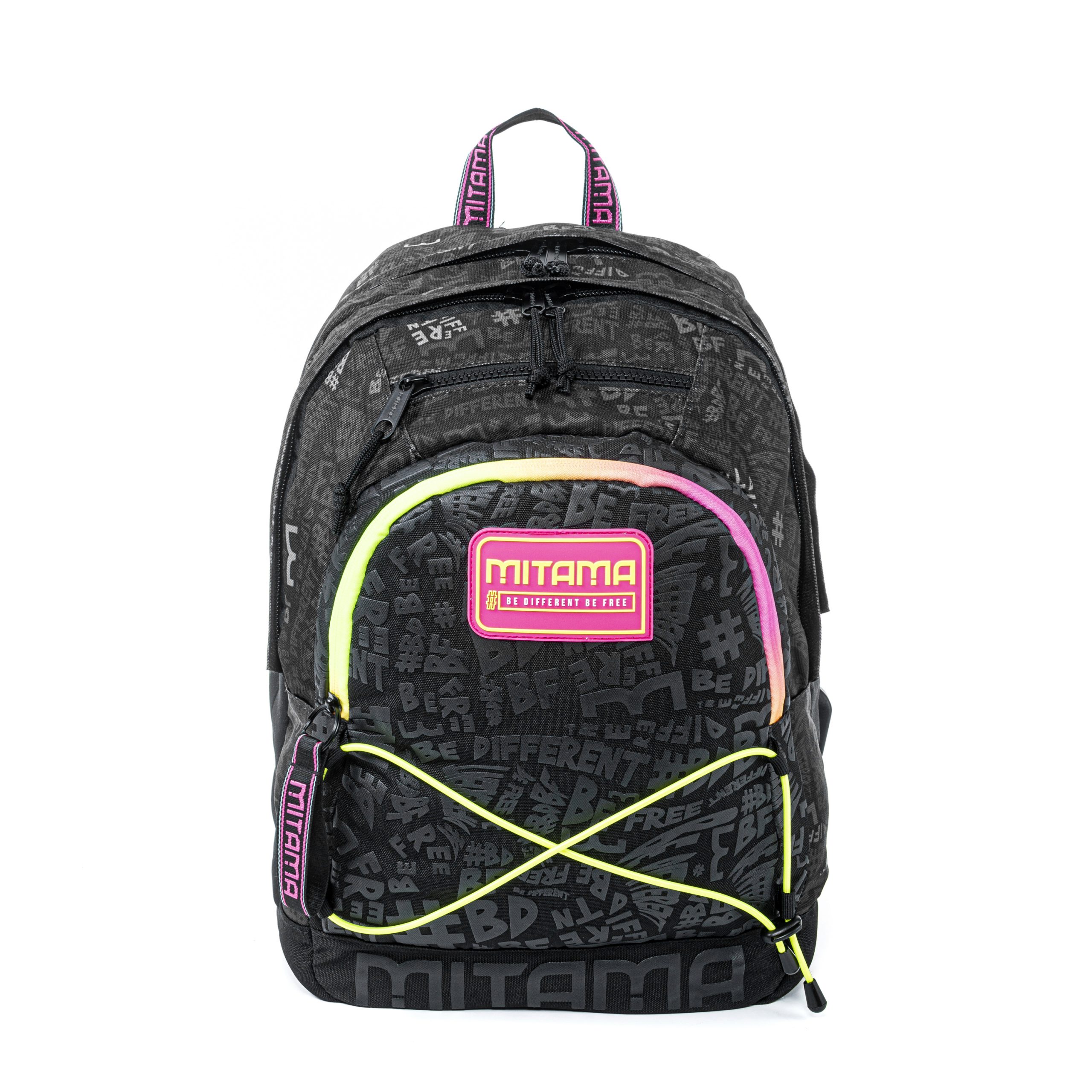 Zaino #BDBF Nero-Fucsia [Cod. 63621] | Mitama Zaini