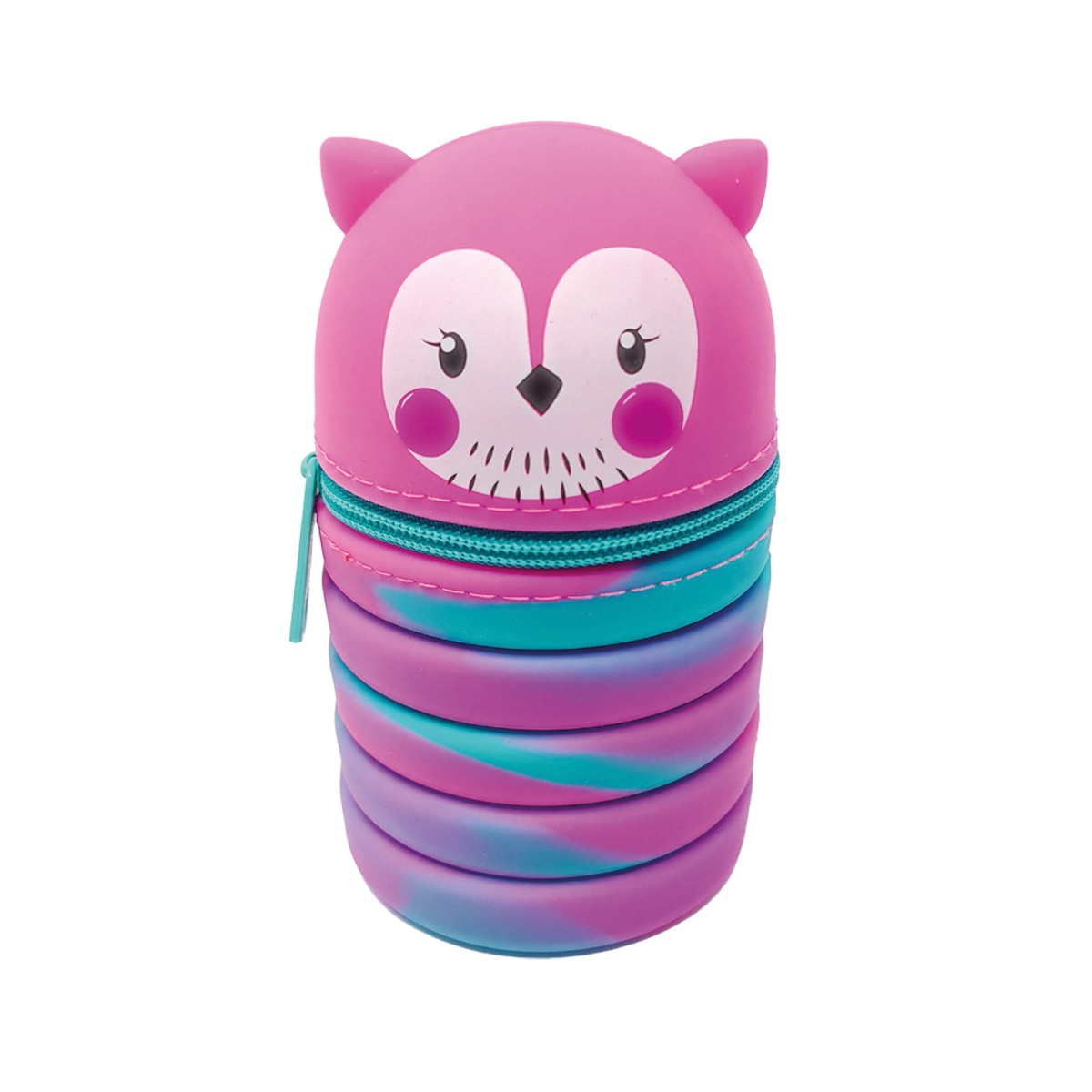 Legami Astuccio Panda Astuccio 2 In 1 In Silicone Morbido A Tema Gatto - Portapenne Da Tavolo O Astuccio Portatile Porta Penne Legami